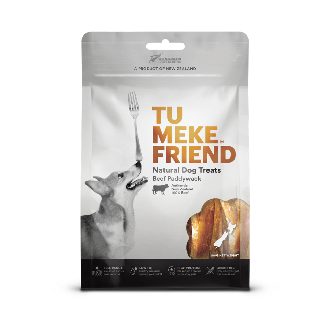 Tu Meke Friend Air Dried Beef Paddywack Dog Treats (100g)