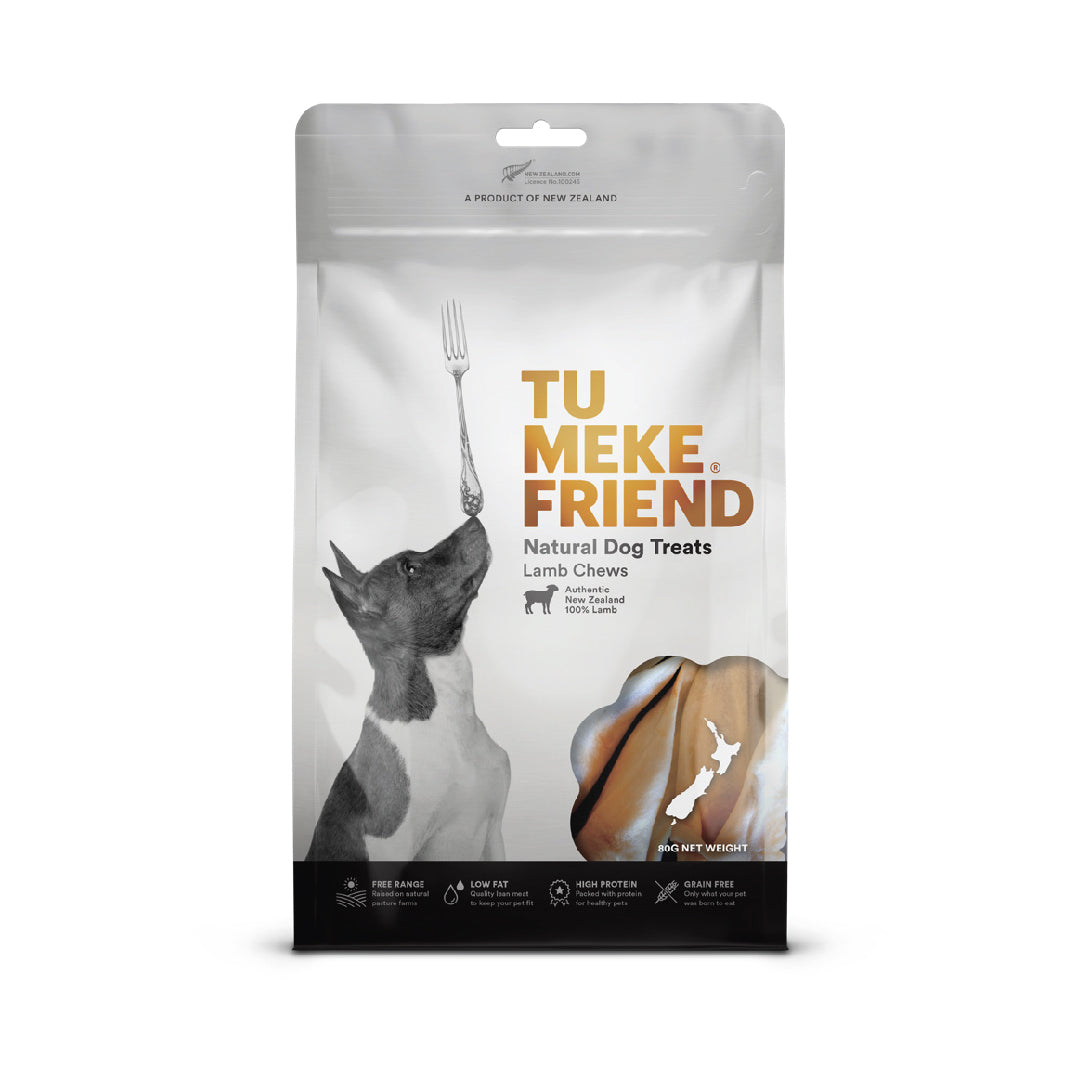 Tu Meke Friend Air Dried Lamb Chews Dog Treats (80g)