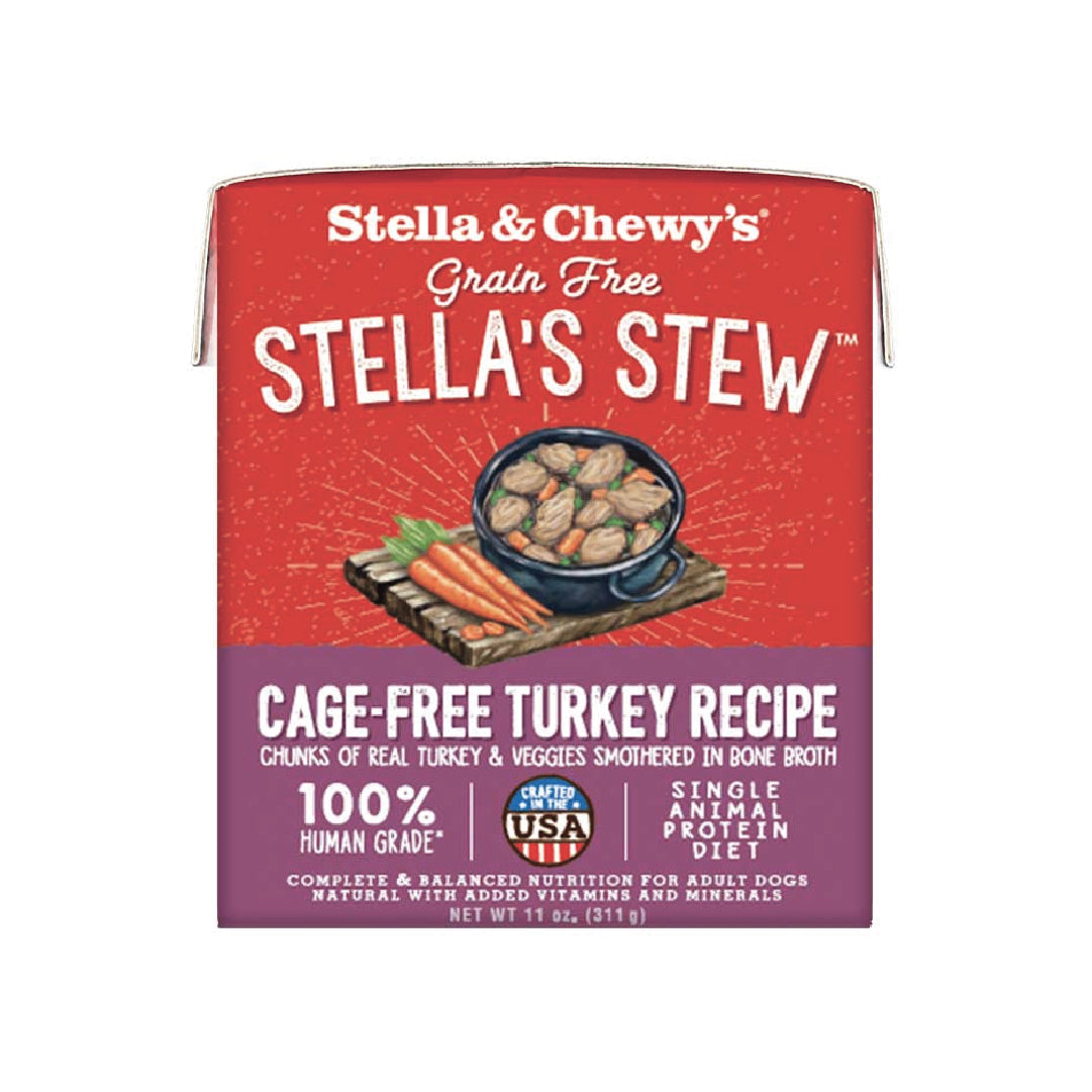 Stella & Chewy’s Grain-Free Cage-Free Turkey Recipe Stew Dog Food (11oz)