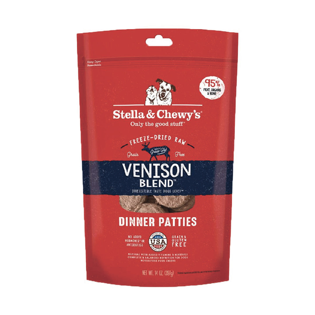 Stella & Chewy’s Venison Blend (Venison & Lamb) Dinner Patties Freeze-Dried Dog Food