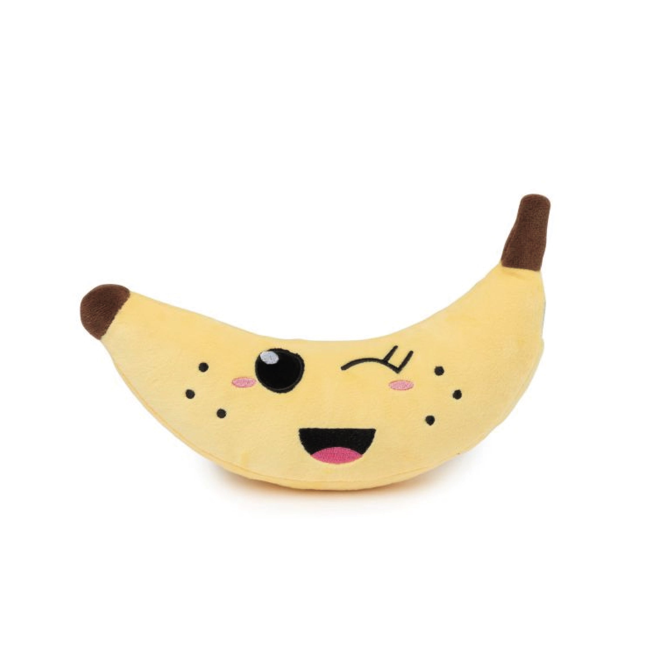 FuzzYard Winky Banana Plush Dog Toy