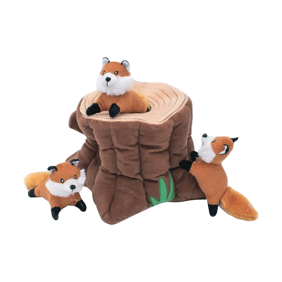 Zippypaws Burrow - Fox Stump Dog Toy